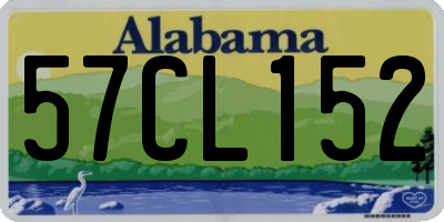 AL license plate 57CL152