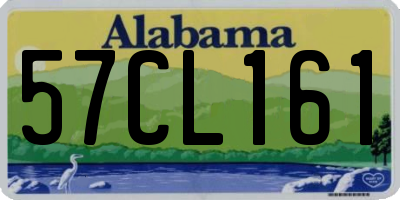 AL license plate 57CL161