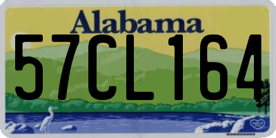 AL license plate 57CL164