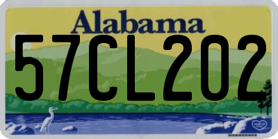 AL license plate 57CL202