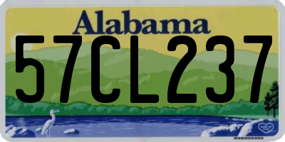 AL license plate 57CL237