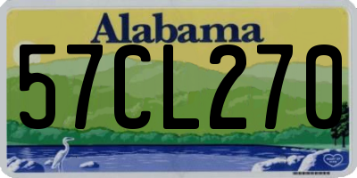 AL license plate 57CL270