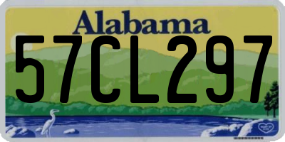AL license plate 57CL297