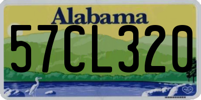 AL license plate 57CL320