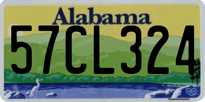 AL license plate 57CL324