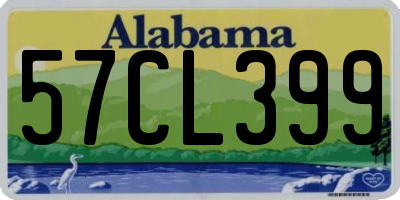 AL license plate 57CL399