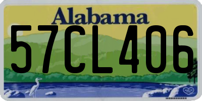 AL license plate 57CL406