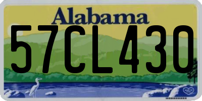 AL license plate 57CL430