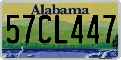AL license plate 57CL447