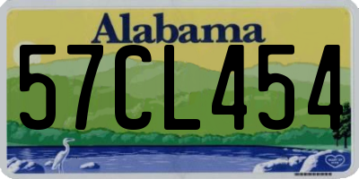 AL license plate 57CL454