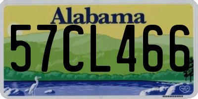 AL license plate 57CL466