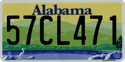 AL license plate 57CL471