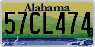AL license plate 57CL474
