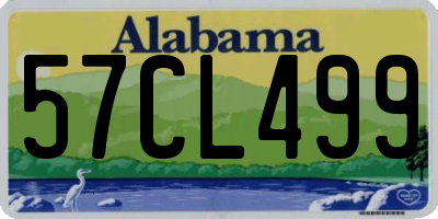 AL license plate 57CL499