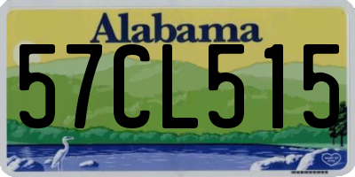 AL license plate 57CL515