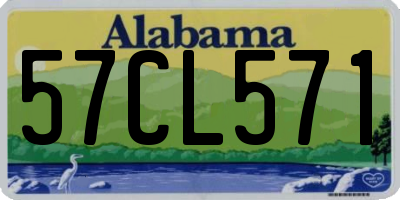 AL license plate 57CL571