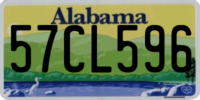 AL license plate 57CL596
