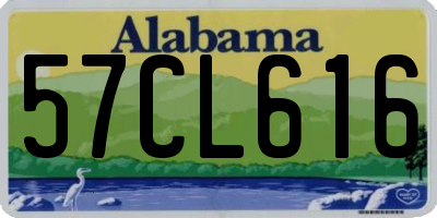 AL license plate 57CL616