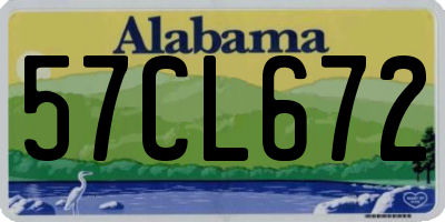 AL license plate 57CL672