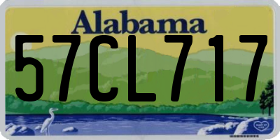 AL license plate 57CL717