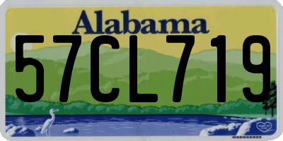AL license plate 57CL719