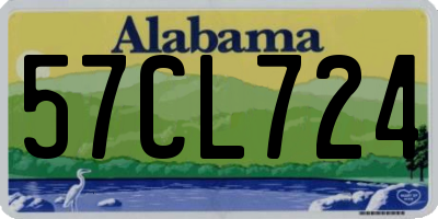 AL license plate 57CL724