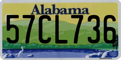 AL license plate 57CL736