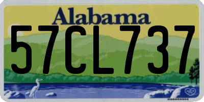 AL license plate 57CL737