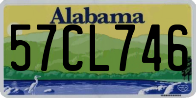 AL license plate 57CL746