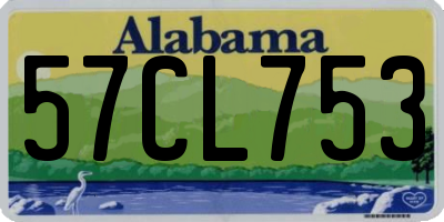 AL license plate 57CL753