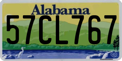AL license plate 57CL767