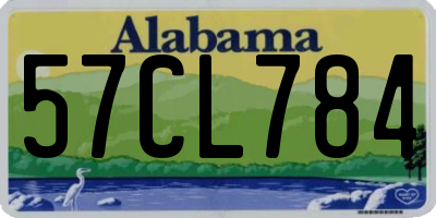 AL license plate 57CL784
