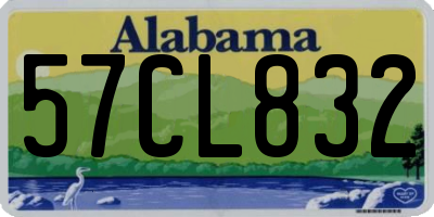 AL license plate 57CL832