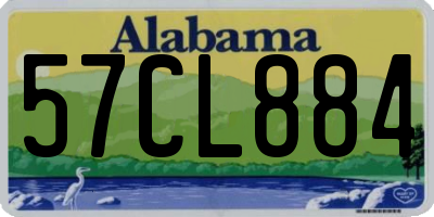 AL license plate 57CL884