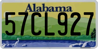 AL license plate 57CL927