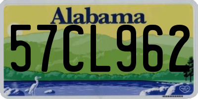AL license plate 57CL962