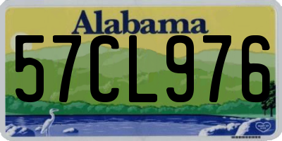 AL license plate 57CL976