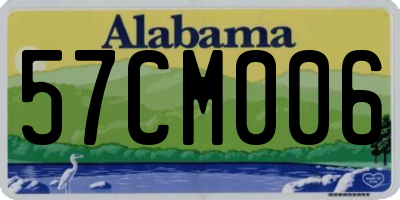 AL license plate 57CM006