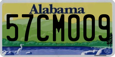 AL license plate 57CM009