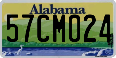 AL license plate 57CM024