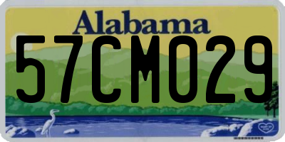 AL license plate 57CM029