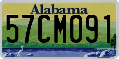 AL license plate 57CM091