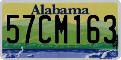 AL license plate 57CM163