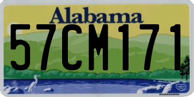 AL license plate 57CM171