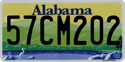 AL license plate 57CM202