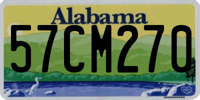 AL license plate 57CM270