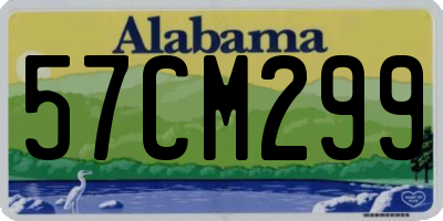 AL license plate 57CM299