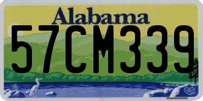 AL license plate 57CM339