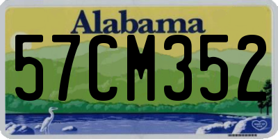 AL license plate 57CM352