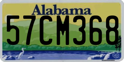 AL license plate 57CM368